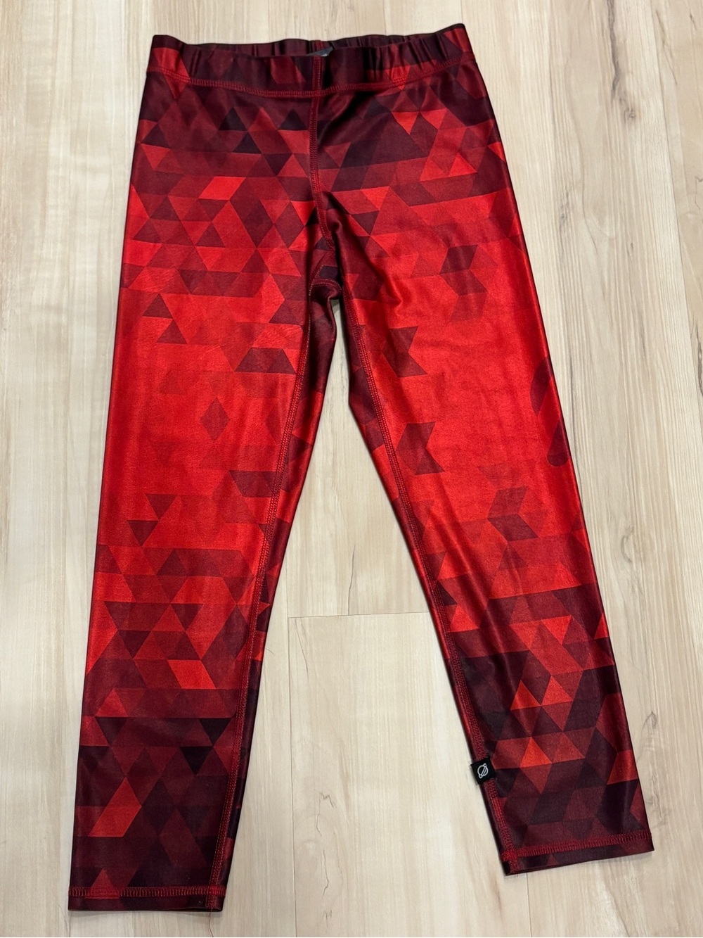Terez x Peloton Red Geometric Print Leggings Size Small